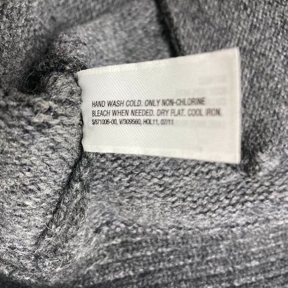 GAP 100% Wool Gray Button Up Sweater Cardigan Shrug Size XS - Picture 5 of 10